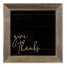Distressed Give Thanks Script 12x12 Framed Wood Print
