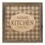 My Kitchen 12x12 Personalized Framed Wood Print