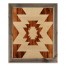 Natural Tribal Pattern 20x16 Framed Wood Print
