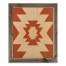 Orange Tribal Pattern 20x16 Framed Wood Print