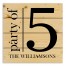 Party of 5 14x14 Personalized Pallet Wood Art