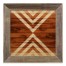 White Tribal Lines Pattern 12x12 Framed Wood Print