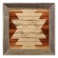 White Tribal Symbol 12x12 Framed Wood Print