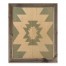Teal Tribal Symbol 20x16 Framed Wood Print