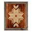 Tribal Triangle Pattern 20x16 Framed Wood Print