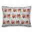 Orange Floral Pattern 14x20 Spun Poly Pillow