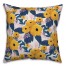 Yellow Floral Pattern 18x18 Spun Poly Pillow