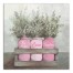 Valentine's Mason Jar Greenery 16x16 Canvas Wall Art