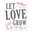 Let Love Grow 8x10 Tabletop Canvas