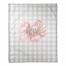 Love Gray Buffalo Check 50x60 Coral Fleece Blanket
