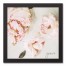 Grace Floral 12x12 Black Framed Canvas