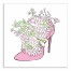 Fashion Forward Vase 16x16 Canvas Wall Art