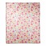 Painterly Florals 50x60 Coral Fleece Blanket