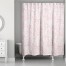 Blush Floral Pattern 71x74 Shower Curtain