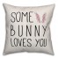 Some Bunny Loves You 18x18 Spun Poly Pillow