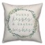 Bunny Kisses and Easter Wishes 18x18 Spun Poly Pillow
