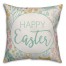 Happy Easter Pattern 18x18 Spun Poly Pillow