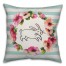 Bunny Silhouette 18x18 Spun Poly Pillow