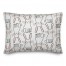 Black and White Bunny Sketch 14x20 Spun Poly Pillow