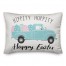 Hippity Hoppity Easter Truck 14x20 Spun Poly Pillow