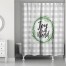 Joy to the World Buffalo Check 71x74 Shower Curtain