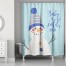 Baby it's Cold Outside Snowman 71x74 Shower Curtain
