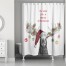 Christmas Moose 71x74 Shower Curtain