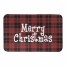 Merry Christmas Plaid 34x21 Bath Mat