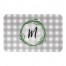 Monogram Buffalo Check 34x21 Personalized Bath Mat