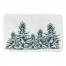Snowy Winter Forest 34x21 Bath Mat