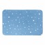Dark Blue Snow Pattern 34x21 Bath Mat