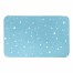 Light Blue Snow Pattern 34x21 Bath Mat