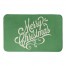 Green Merry Christmas 34x21 Bath Mat