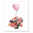 Bouquet of Flowers with Balloon Wall Art
