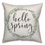 Hello Spring Wreath Pillow