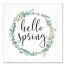 Hello Spring Wreath Canvas Wall Art