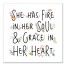 Fire in her Soul & Grace in her Heart Canvas Wall Art