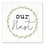 Our nest wreath 36x36 Canvas Wall Art