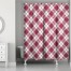 Maroon Diamond 71x74 Shower Curtain