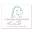 Love You This Much Dino Canvas Wall Art