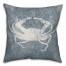 Textured Blue Crab Pillow