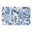 Blue Watercolor Florals 34x21 Bath Mat