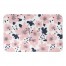Blue and Blush Florals 34x21 Bath Mat