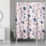 Blue and Blush Florals 71x74 Shower Curtain