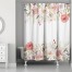 Soft Blooms 71x74 Shower Curtain
