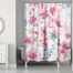 Pink Watercolor Florals 71x74 Shower Curtain