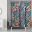 Multi Floral Pattern 71x74 Shower Curtain