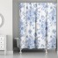 Vintage Blue Rose Pattern 71x74 Shower Curtain
