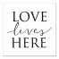Love Lives Here Wall Art