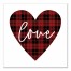 Love Plaid Heart Wall Art